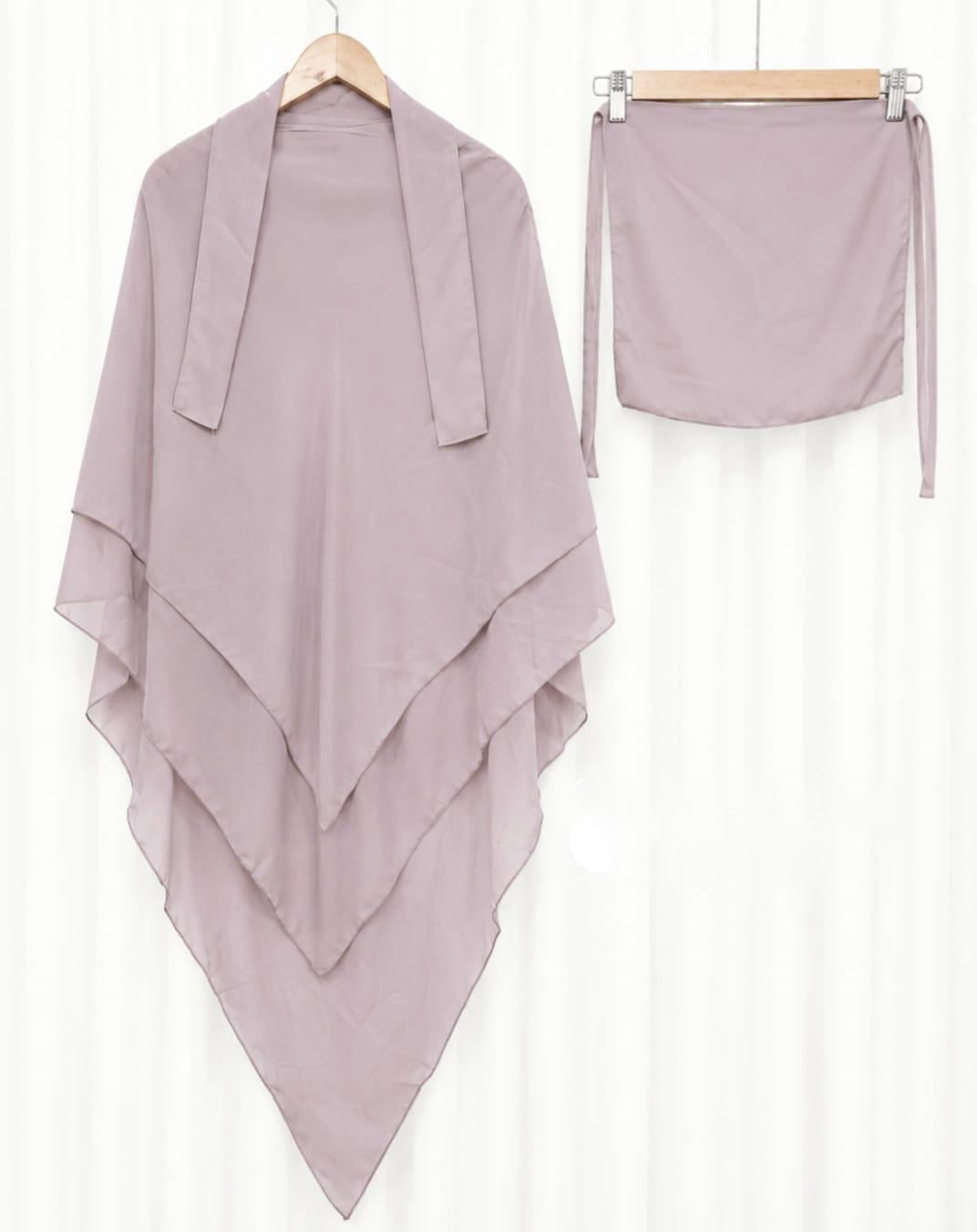 Short Khimar Hijab with Matching Niqab | Muslim Women’s Modest Wear