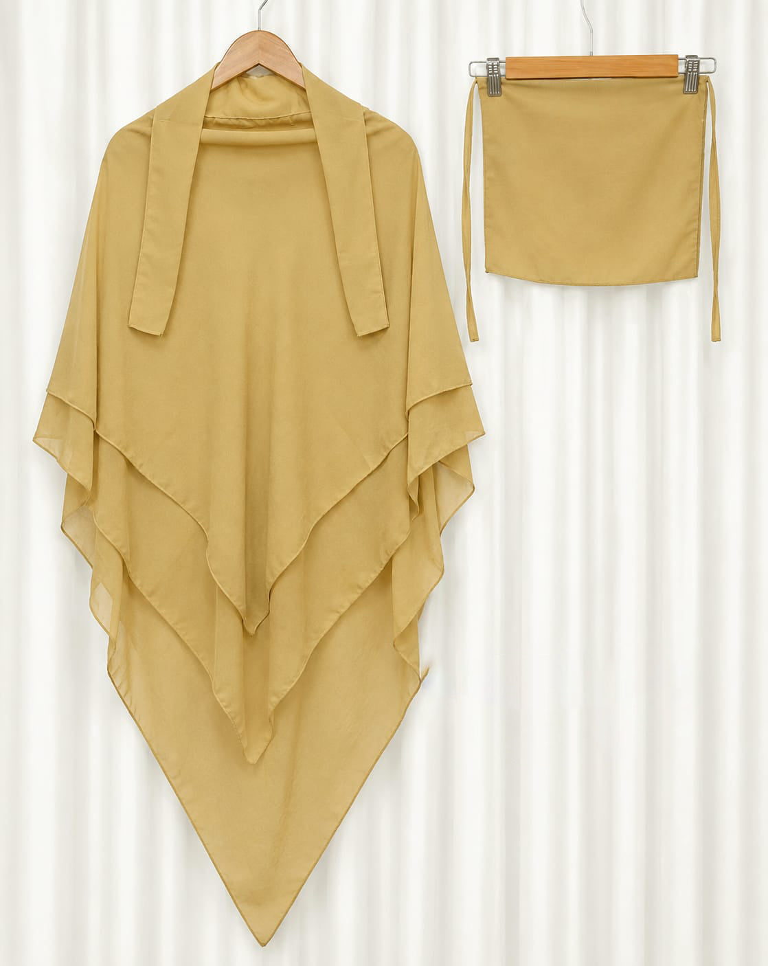 Short Khimar Hijab with Matching Niqab | Muslim Women’s Modest Wear