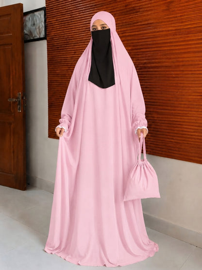 Full Size Prayer Jilbab with Bag