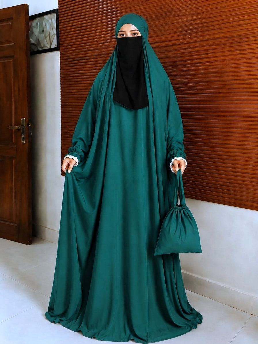 Full Size Prayer Jilbab with Bag