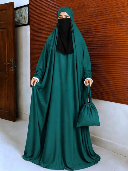 Full Size Prayer Jilbab with Bag