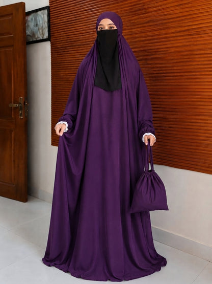Full Size Prayer Jilbab with Bag