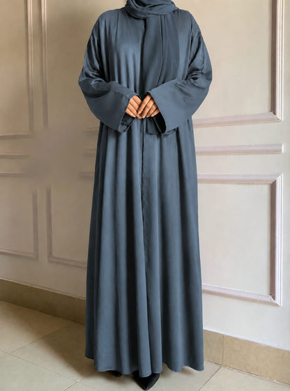 Front Open Abaya – Premium Zoom Silk Fabric | Elegant & Modest
