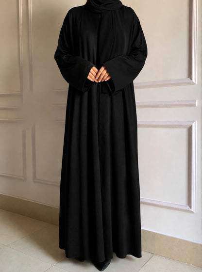 Front Open Abaya – Premium Zoom Silk Fabric | Elegant & Modest