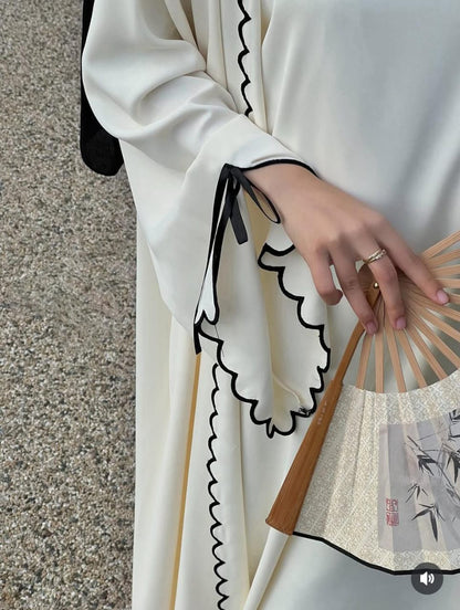 Zoya Abaya – Middle Eastern Style | Attached Inner Abaya | Elegant & Modest Wear