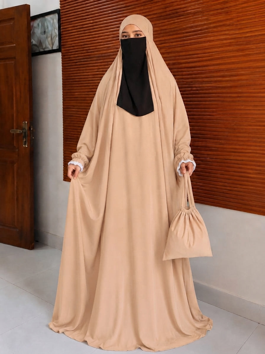 Full Size Prayer Jilbab with Bag