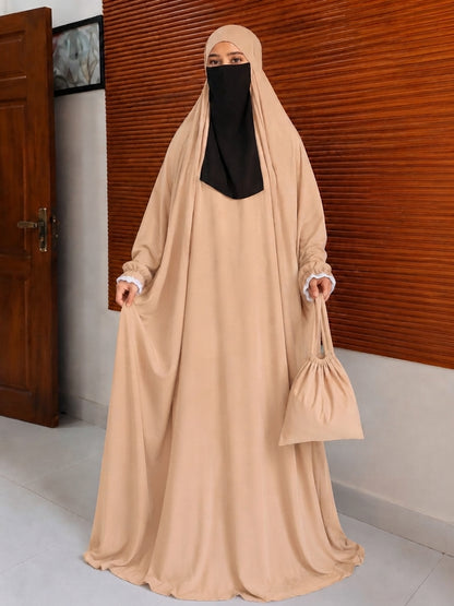 Full Size Prayer Jilbab with Bag