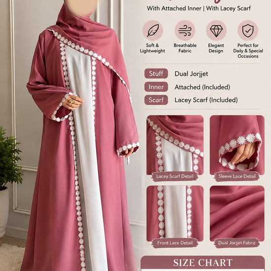 Lacey Kimono Abaya