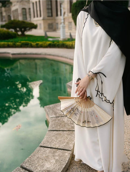 Zoya Abaya – Middle Eastern Style | Attached Inner Abaya | Elegant & Modest Wear